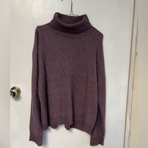 Purple turtleneck